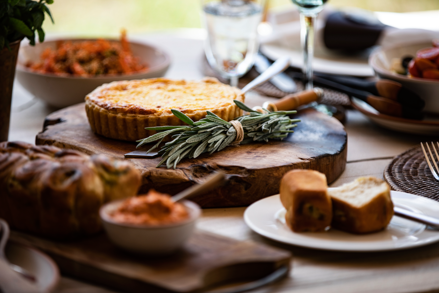 Farm to Table Luxury Food Setting